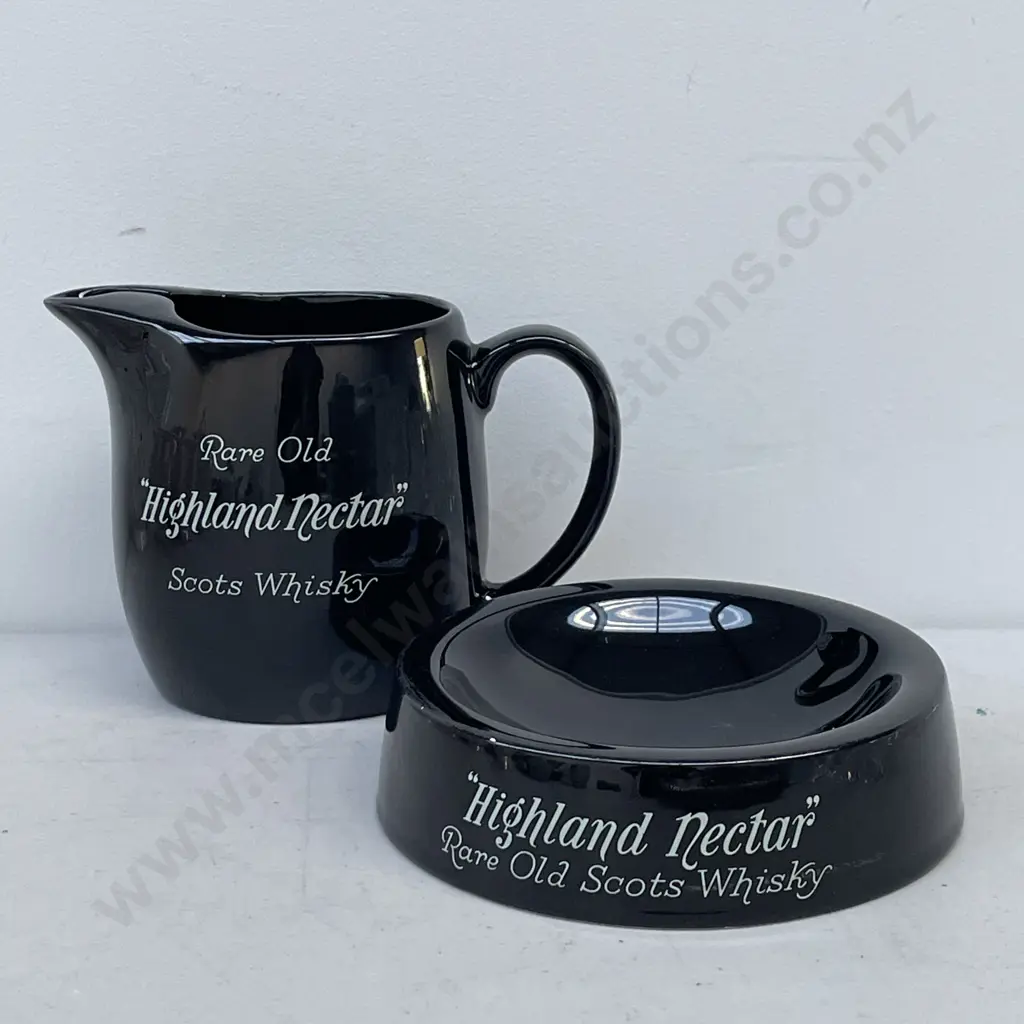 Vintage Wade "Rare Old Highland Nectar" Scots Whisky Jug H12cm and Ashtray Image 1++