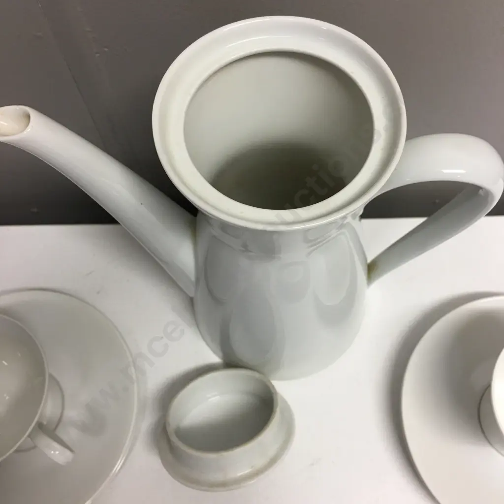 German Rosenthal Coffee Pot With 4 Duos & 2 Extra Saucers (af) to 1x cup Image 1++