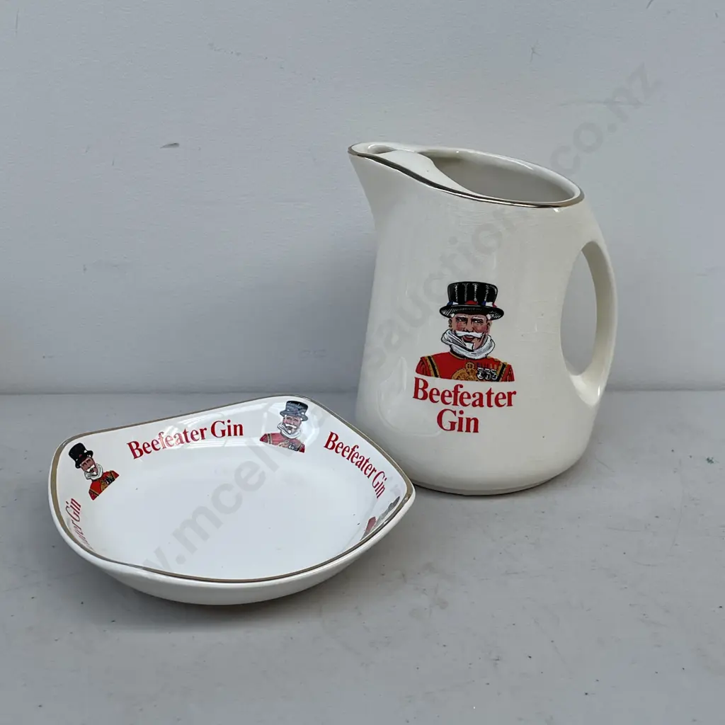 Wade Beefeater Gin Jug H15cm and Dish Image 1++