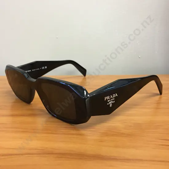Prada Milano Black Sunglasses, SPR 17W 49 20 1AB-550 145 3N