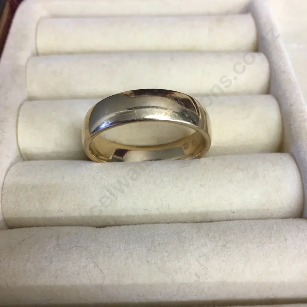 Gold Wedding Band Stamped 9ct Image 1++