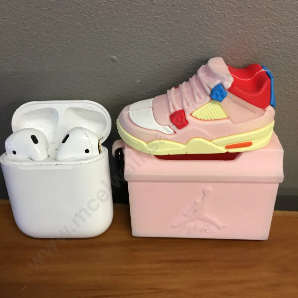 Apple Airpods A1602 With Air Jordan 4 Cover Image 1++