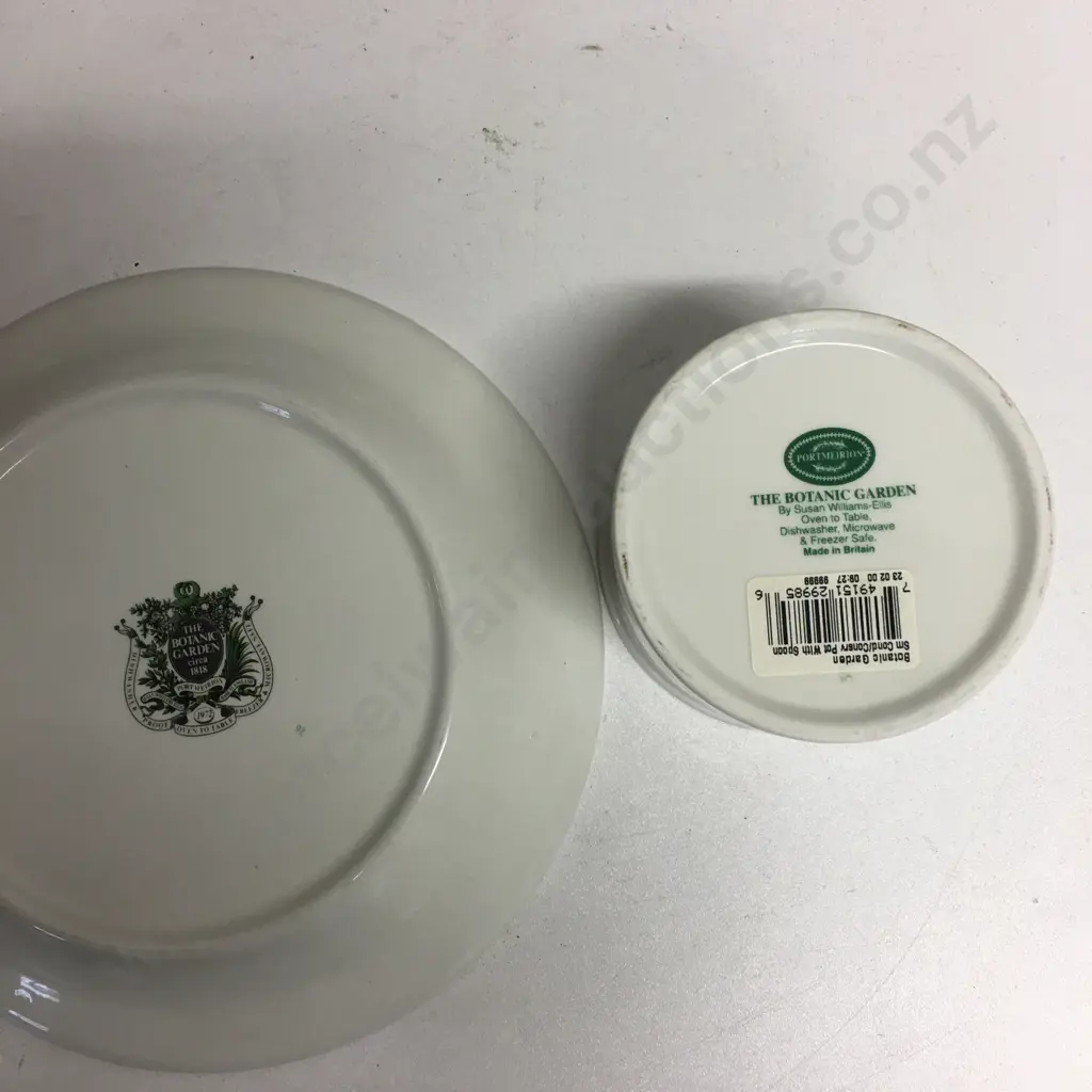 The Botanic Garden - Port Meirion Side Plate & Sugar Bowl Image 1++