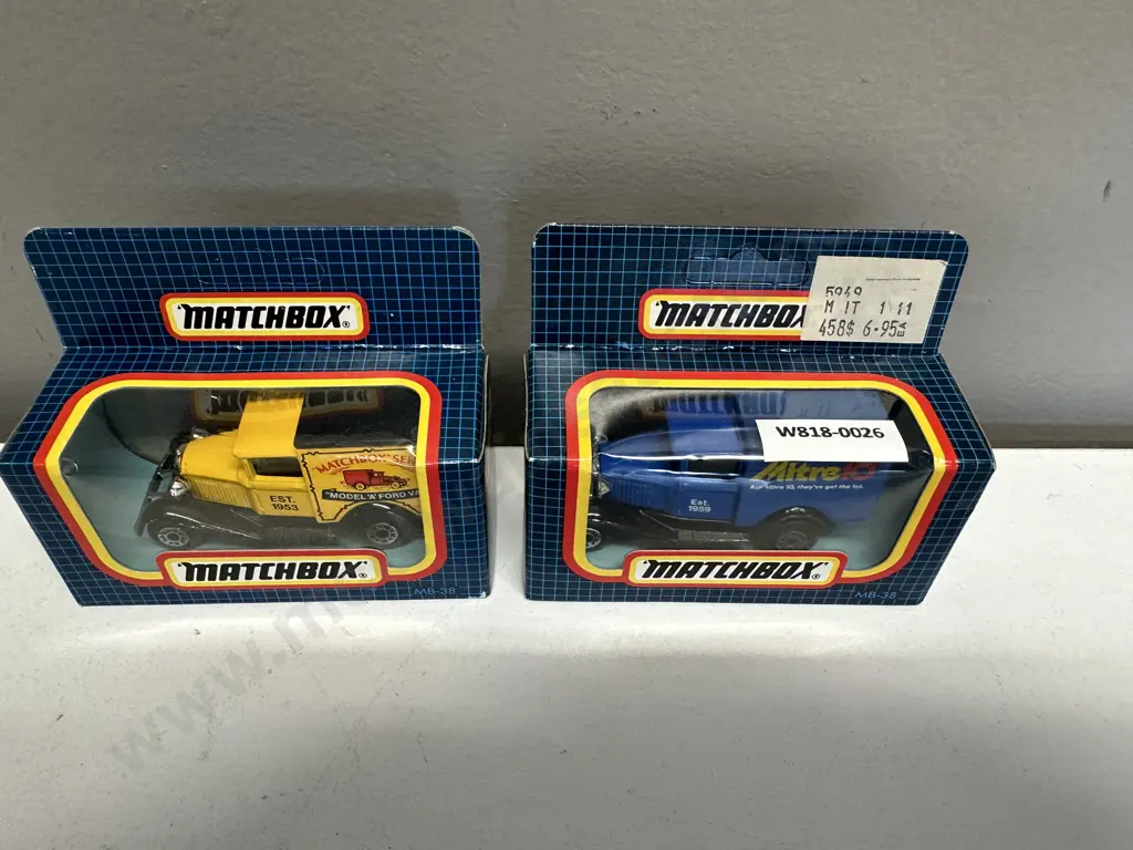 Matchbox MB-38 Ford Model A Van "Mitre 10" & "Matchbox Series" Image 1++