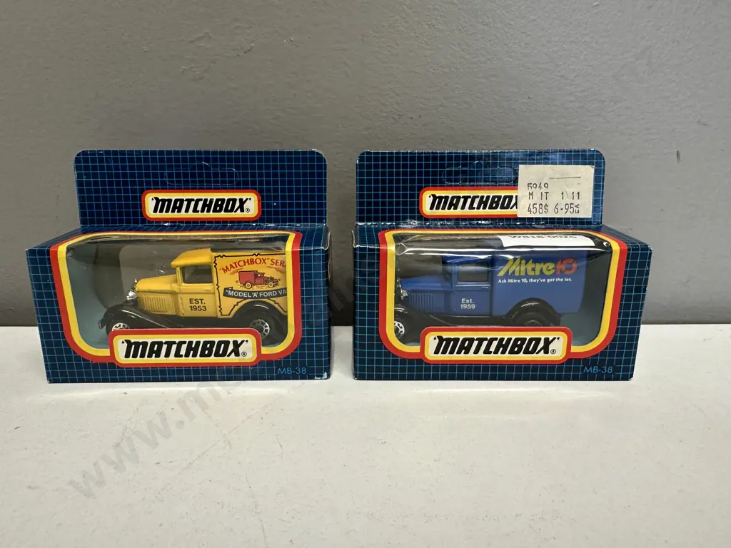 Matchbox MB-38 Ford Model A Van "Mitre 10" & "Matchbox Series" Image 1++
