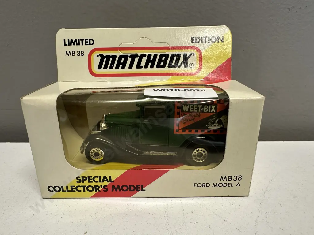 Matchbox MB-38 Model A Ford, "Weet-Bix" Special Collectors Model (New In Box) Image 1++