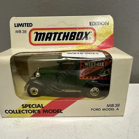 Matchbox MB-38 Model A Ford, "Weet-Bix" Special Collectors Model (New In Box)