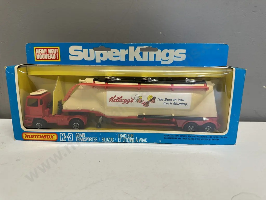 Vintage Matchbox SuperKings K-3 Kellogg's Bedford Grain Transporter By Lesney, 1980 Image 1++