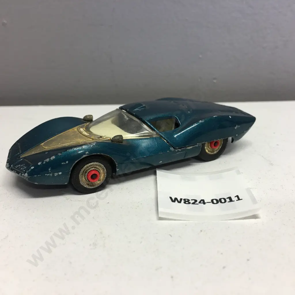 Rare Vintage Corgi 347 Chevrolet Astro1 Experimental Car Blue With Red Center Wheel,1970's, (No Occupants) Image 1++
