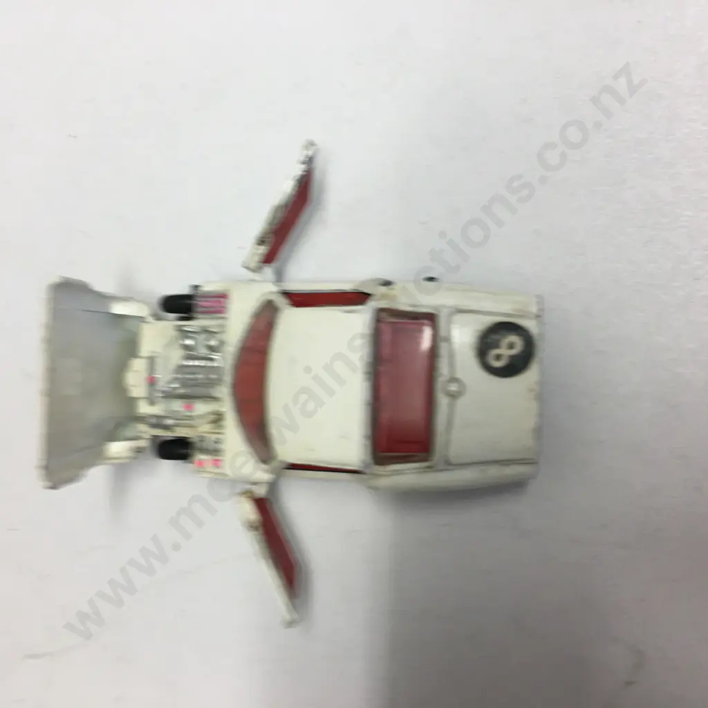 Rare Corgi 324 Marcos 1800 G.T With Volvo Engine, White With Green Stripes,1966-69, Good Condition (1 Tyre Has Split) Image 1++