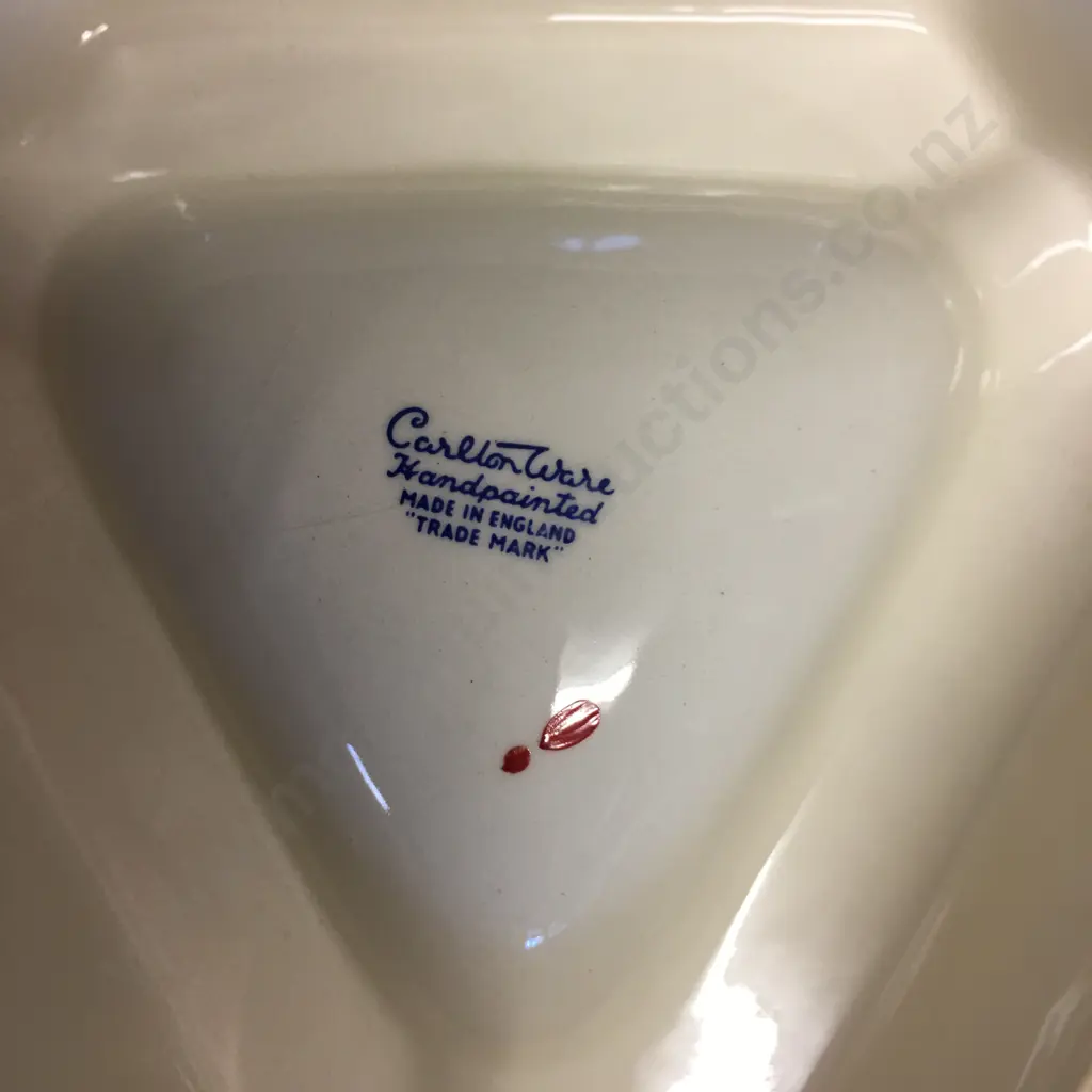 Vintage Gordon's Dry Gin Carltonware Advertising Ashtray, Red & Yellow Image 1++