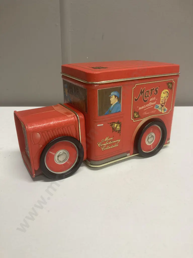 Rare Limited Edition Mars Chocolate Vintage Red Truck Confectionary Tin, Late 1990s, H10.5 W18 D8cm Image 1++