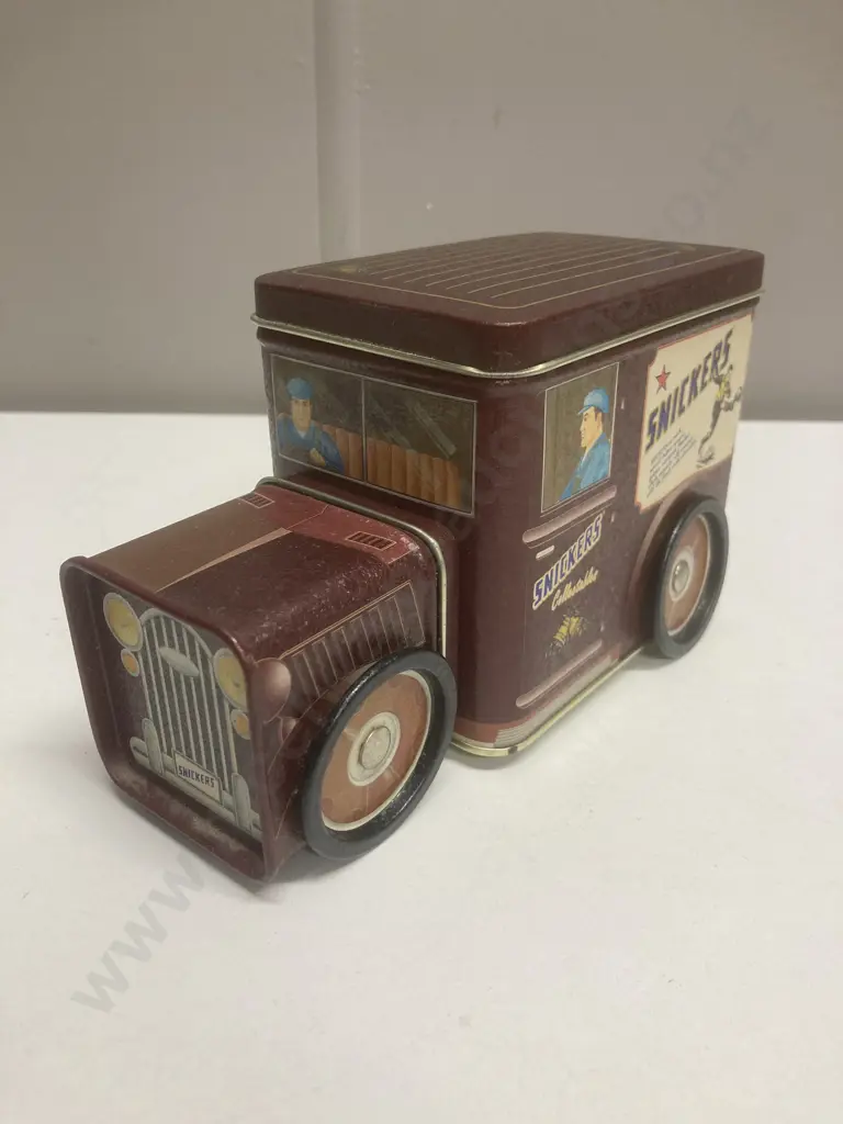 Rare Limited Edition Snickers Collectables Vintage Brown Truck, Confectionary Tin, Late 1990s, H10.5 W18 D8cm Image 1++