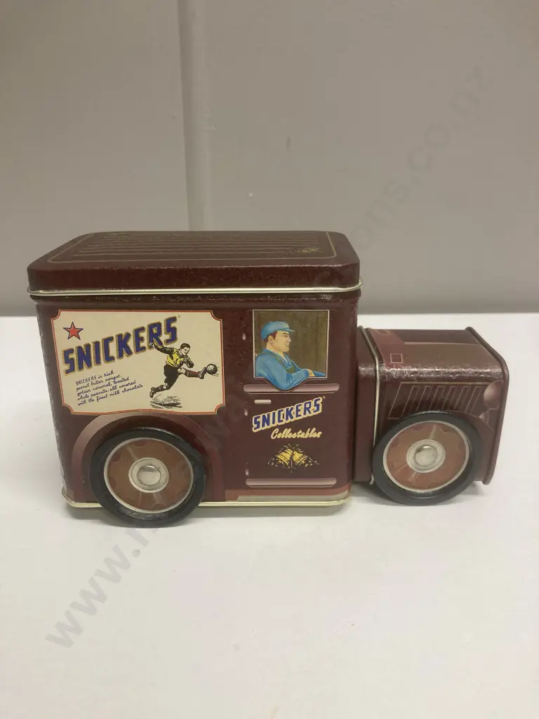 Rare Limited Edition Snickers Collectables Vintage Brown Truck, Confectionary Tin, Late 1990s, H10.5 W18 D8cm Image 1++