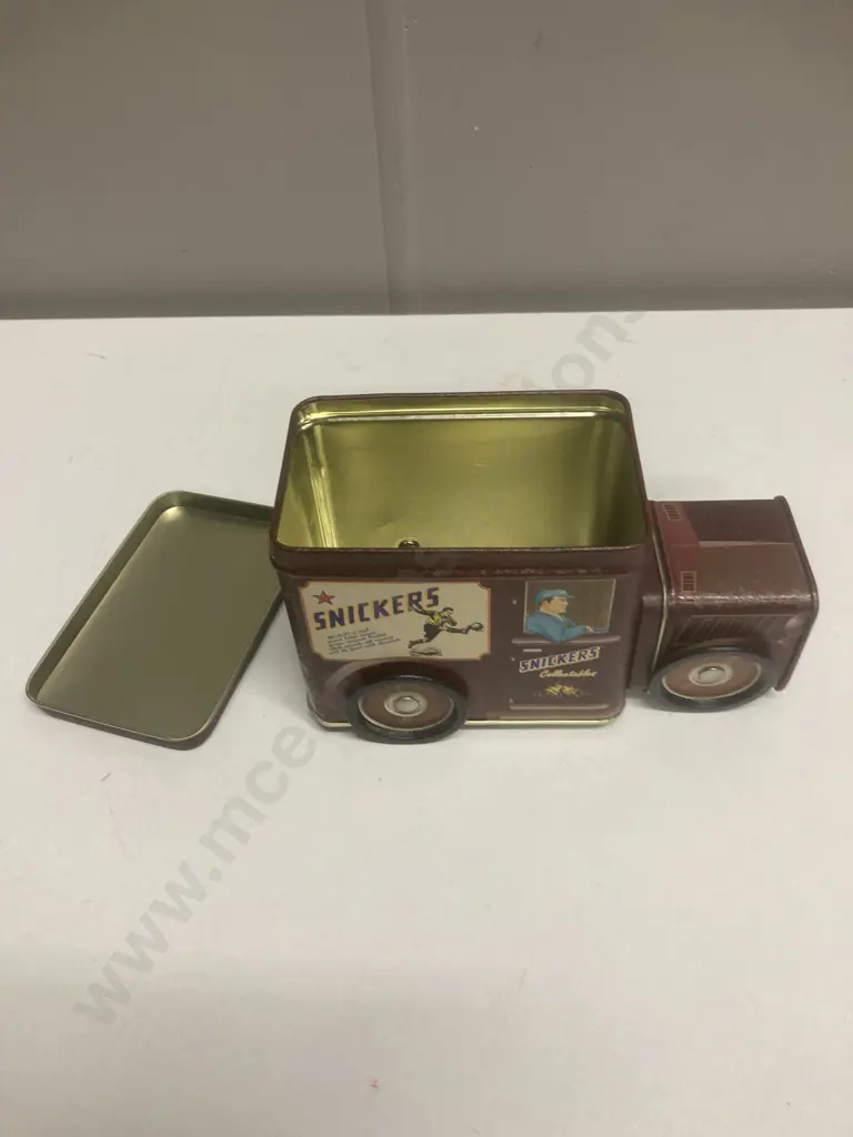 Rare Limited Edition Snickers Collectables Vintage Brown Truck, Confectionary Tin, Late 1990s, H10.5 W18 D8cm Image 1++