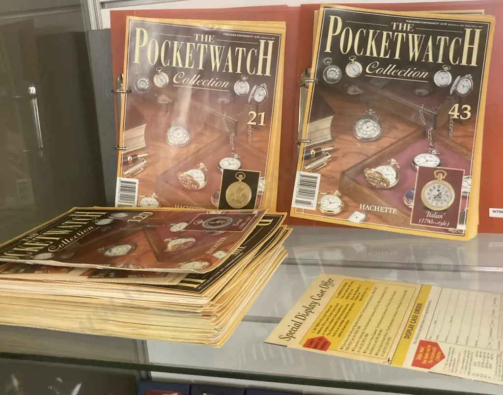 'Hatchette' The Pocket Watch Collection - Complete Set of 120 Watches In Individual Boxes With Magazines Image 1++