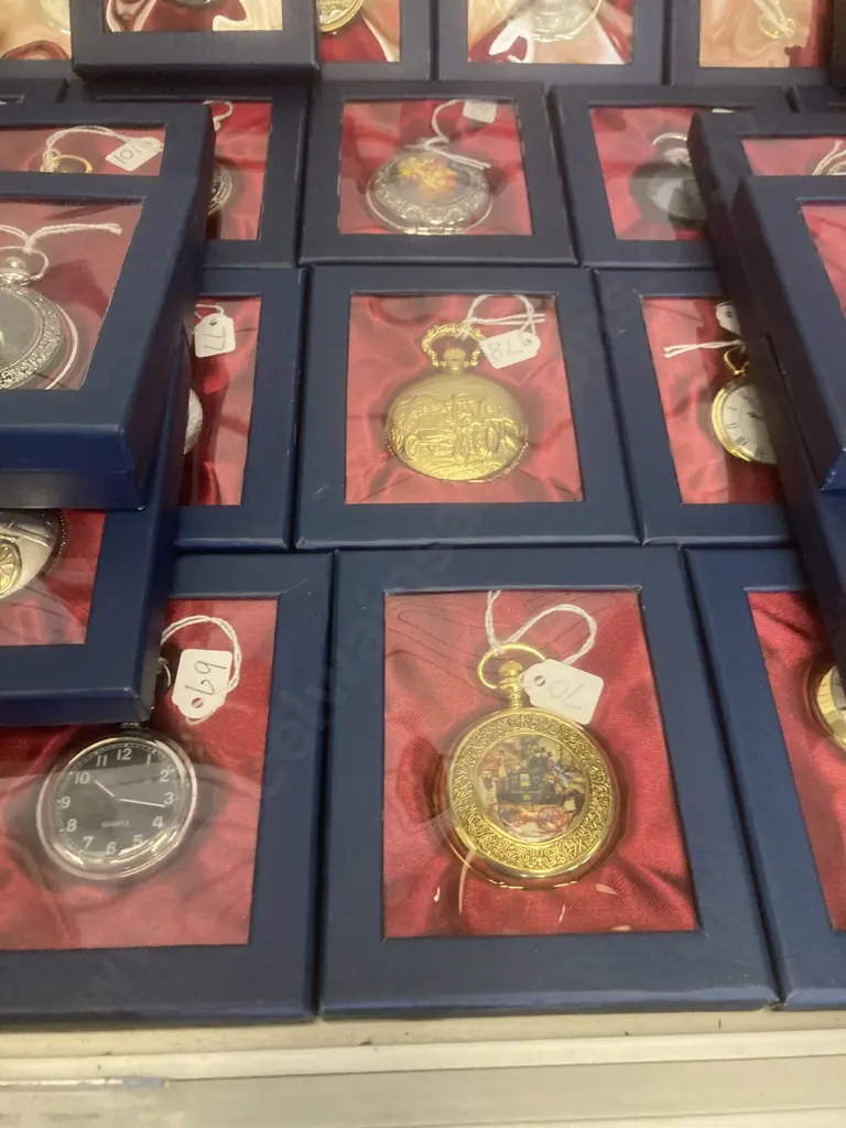 'Hatchette' The Pocket Watch Collection - Complete Set of 120 Watches In Individual Boxes With Magazines Image 1++