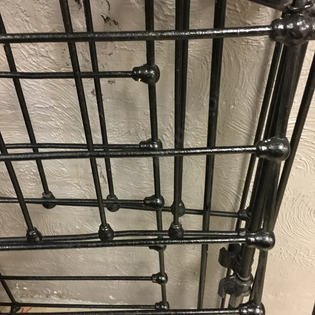 Antique Black Cast Iron Cot (Incomplete) Image 1++