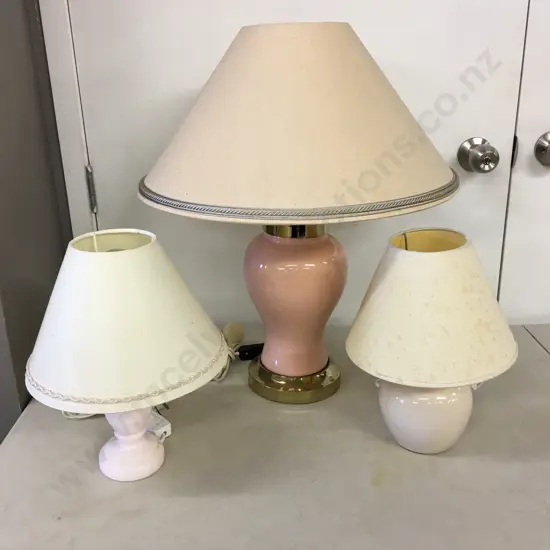 Table Lamps x3 