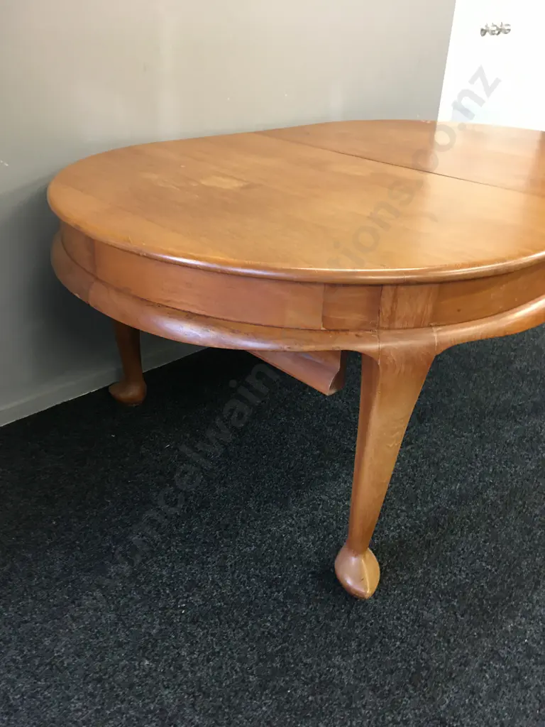 Art Deco Teak Dining Table With Extension, H77 W181 D123cm, Extn 58cm Image 1++