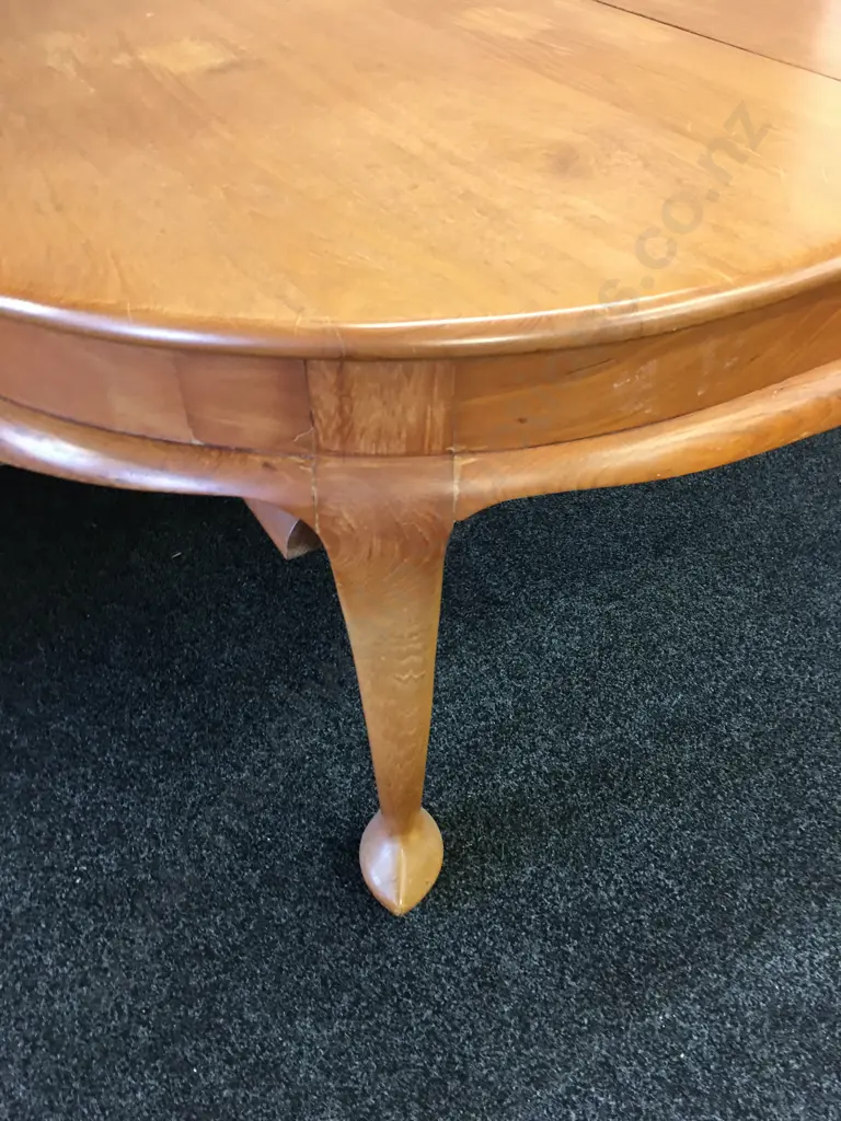 Art Deco Teak Dining Table With Extension, H77 W181 D123cm, Extn 58cm Image 1++