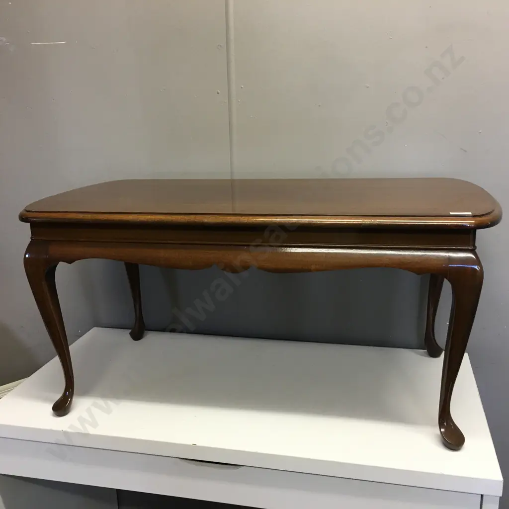 Rectangular Mahogany Coffee Table, H43 W90 D46cm Image 1++