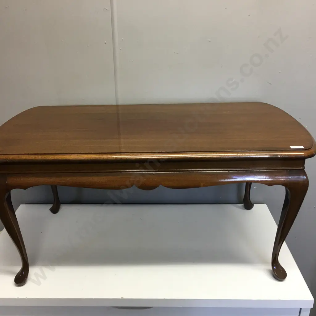 Rectangular Mahogany Coffee Table, H43 W90 D46cm Image 1++