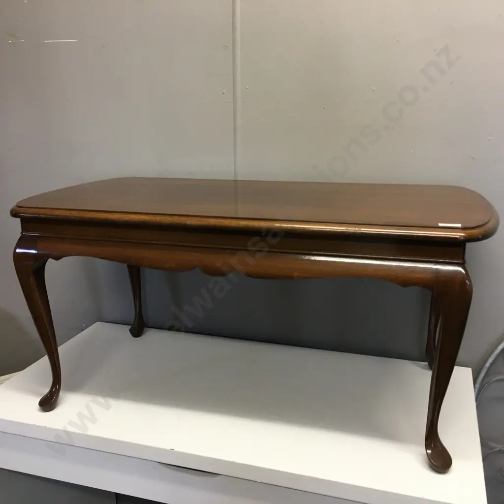 Rectangular Mahogany Coffee Table, H43 W90 D46cm Image 1++