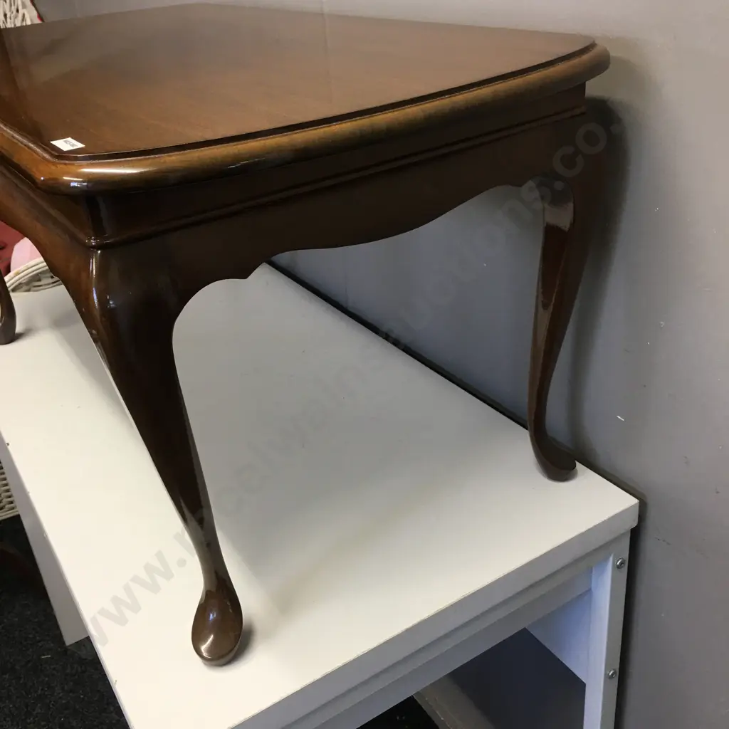 Rectangular Mahogany Coffee Table, H43 W90 D46cm Image 1++