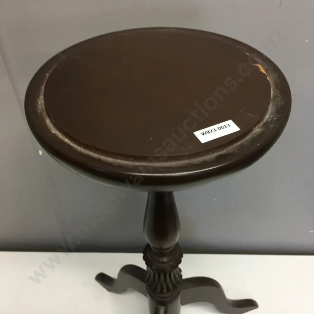 Mahogany Tri Leg Plant Stand (Top As Found) H57cm Image 1++