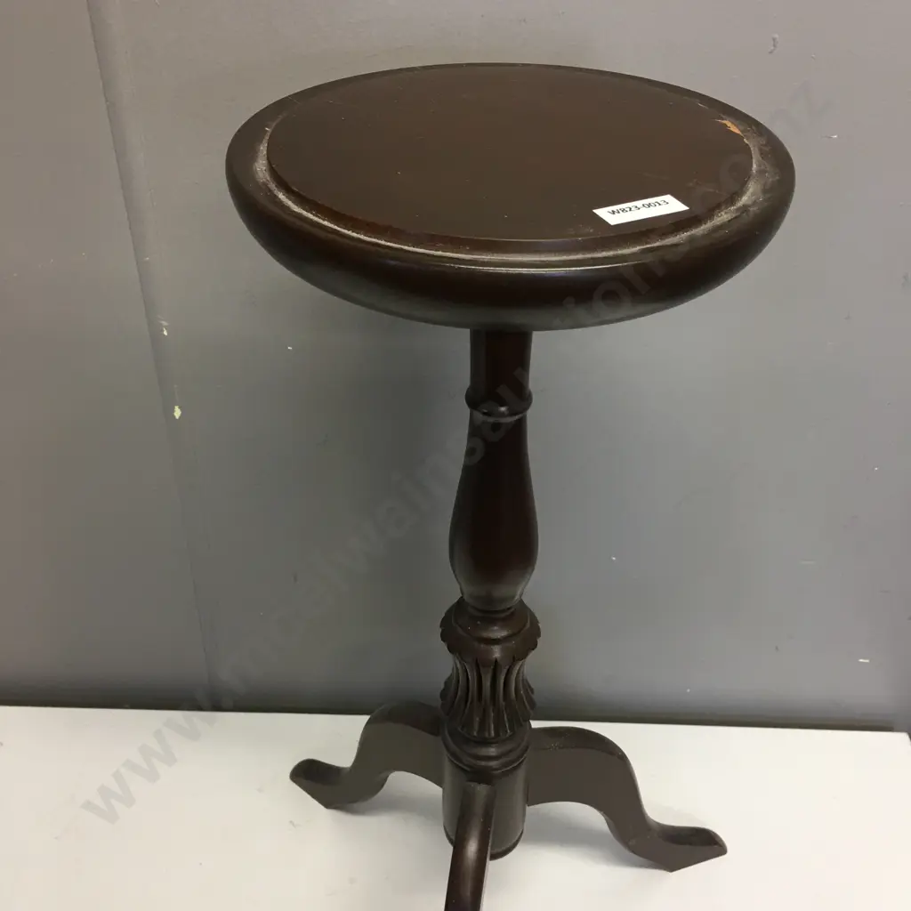 Mahogany Tri Leg Plant Stand (Top As Found) H57cm Image 1++