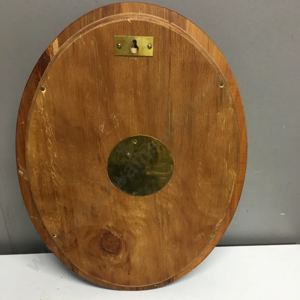 Oval Lull-a-bye Rimu Clock, 48 x 36cm Image 1++