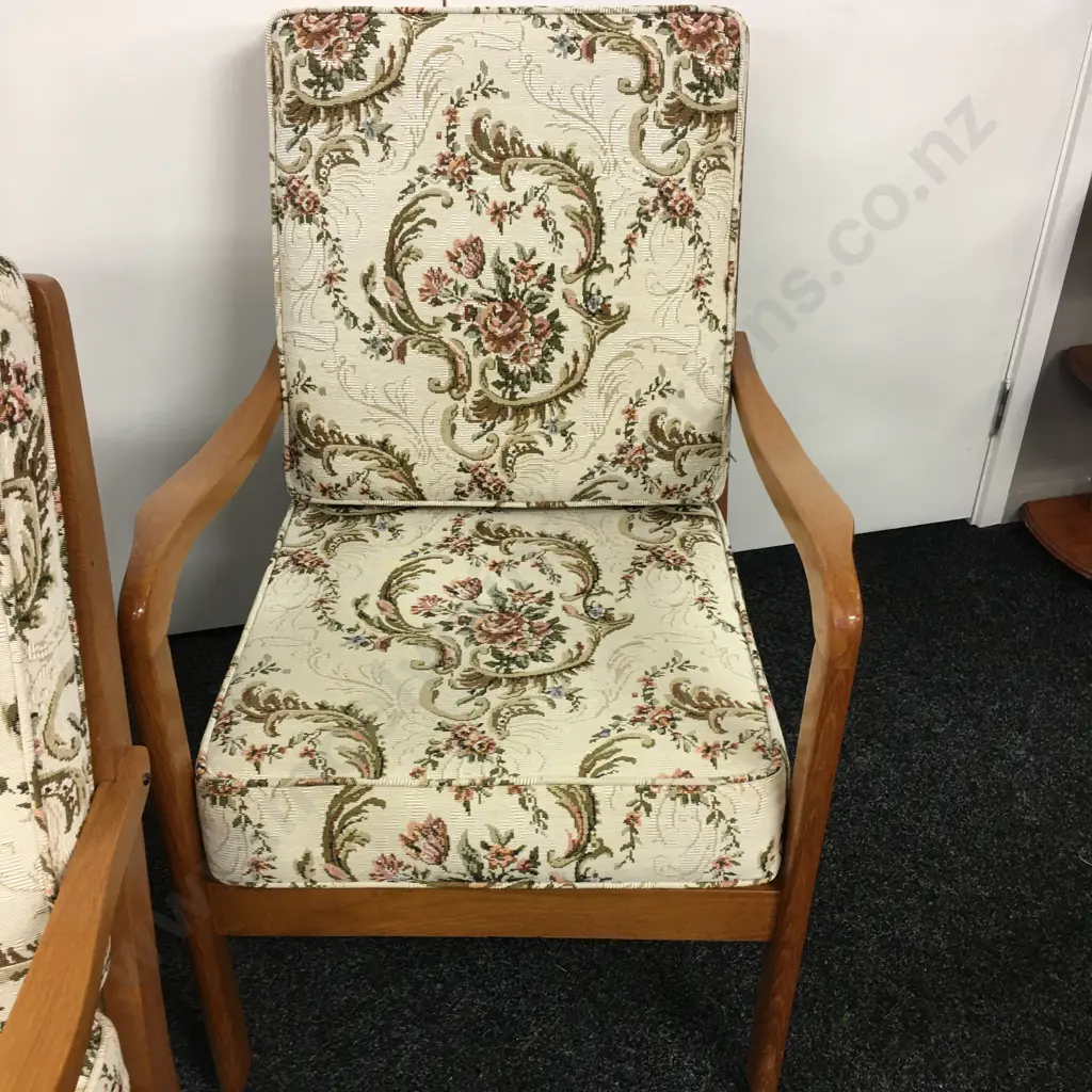 Pair of Mid Century Arm Chairs Image 1++