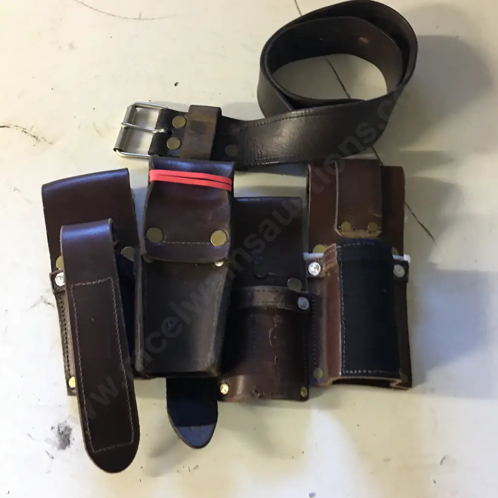 Leather Tool Pouches & Belt Image 1++