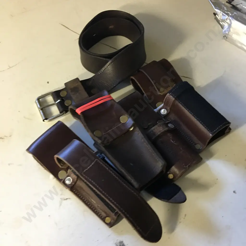 Leather Tool Pouches & Belt Image 1++