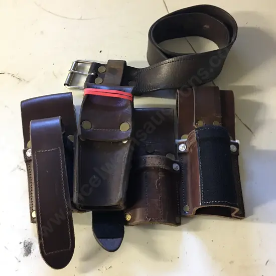 Leather Tool Pouches & Belt