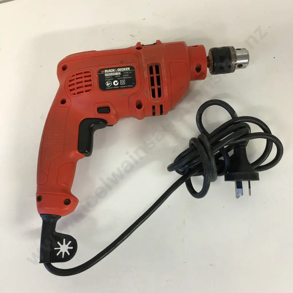 B&D 18V Drill HP186F4LB-XE With 2Ah Stanley Fatmax Battery & B&D Corded Electric Drill KR504RE-XL Image 1++