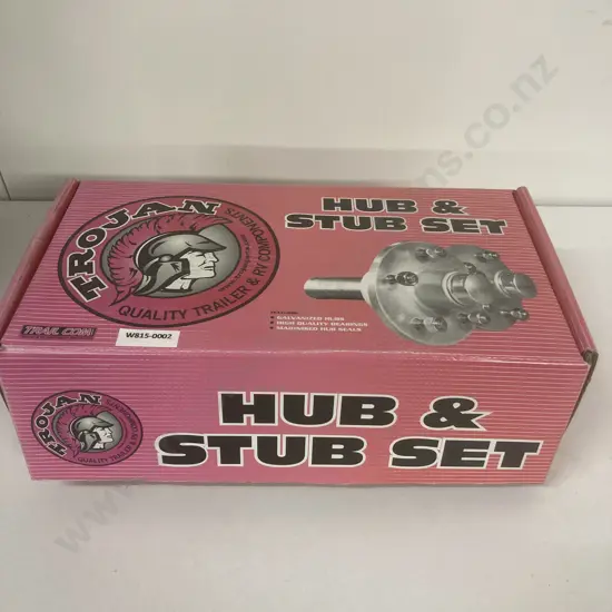 Trojan Hub Kit 5 x 4 1/2 x 1/2 Non-Braked - T082035, 1500kg, Galvanised, No Stub Axles