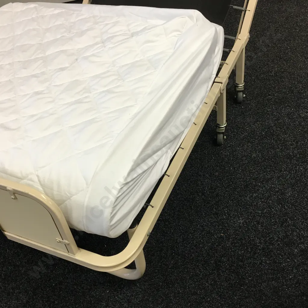 Framecraft Sprung Folding Bed, Cream Colour With Sleepmaker Ultra Fresh Mattress Image 1++