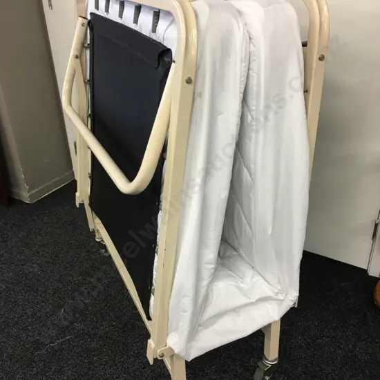 Framecraft Sprung Folding Bed, Cream Colour With Sleepmaker Ultra Fresh Mattress