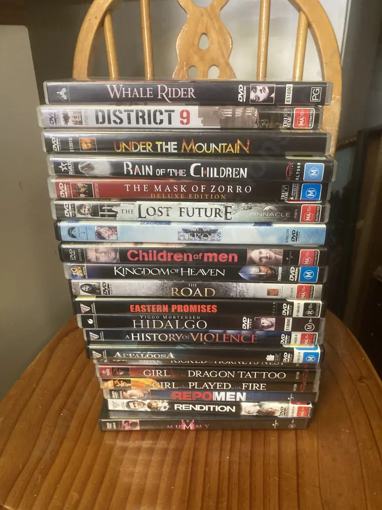 20 DVDs, Girl Who ..., Sean Bean, Rain of The Children DVD Vincent Ward, Whale Rider, Etc Image 1++