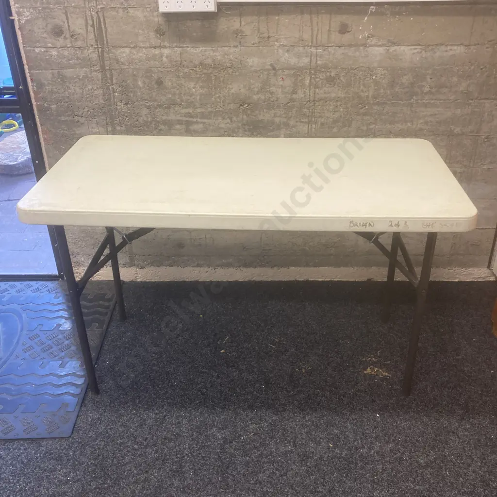 Folding Trestle Table, 122 x 60cm Image 1++