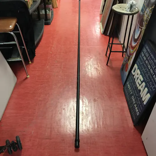 Black Aluminium Curtain Rail, L3.9m