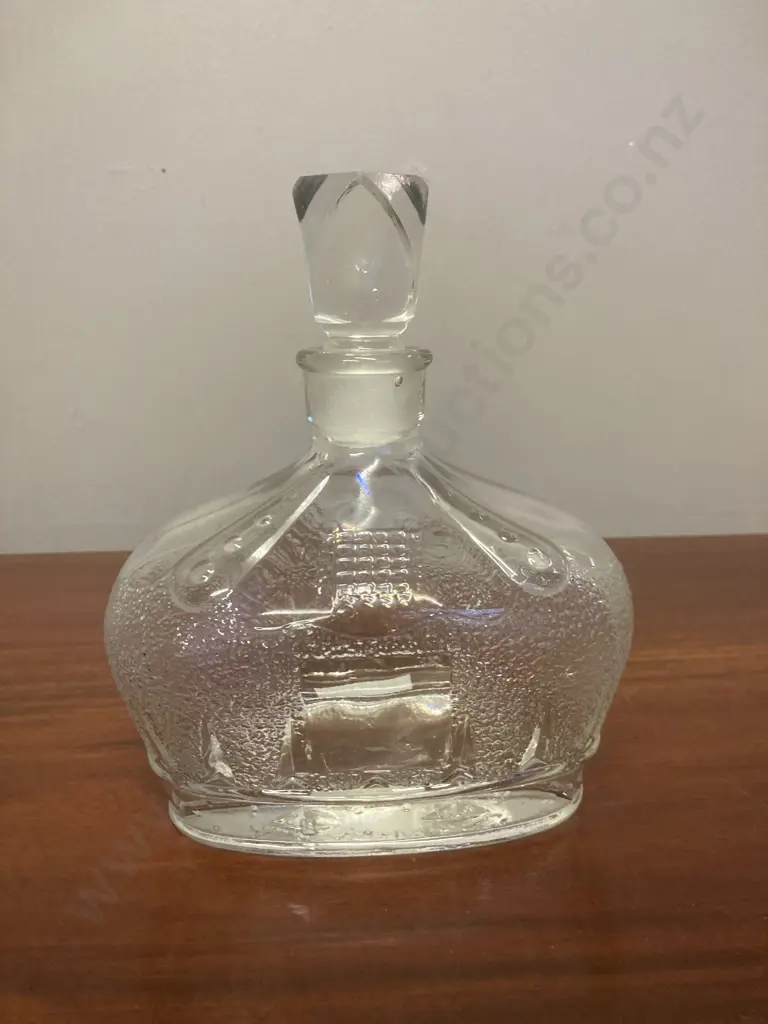 Vintage Seagers Gin Crown Shaped Glass Decanter,1953 Coronation Commemorative Image 1++