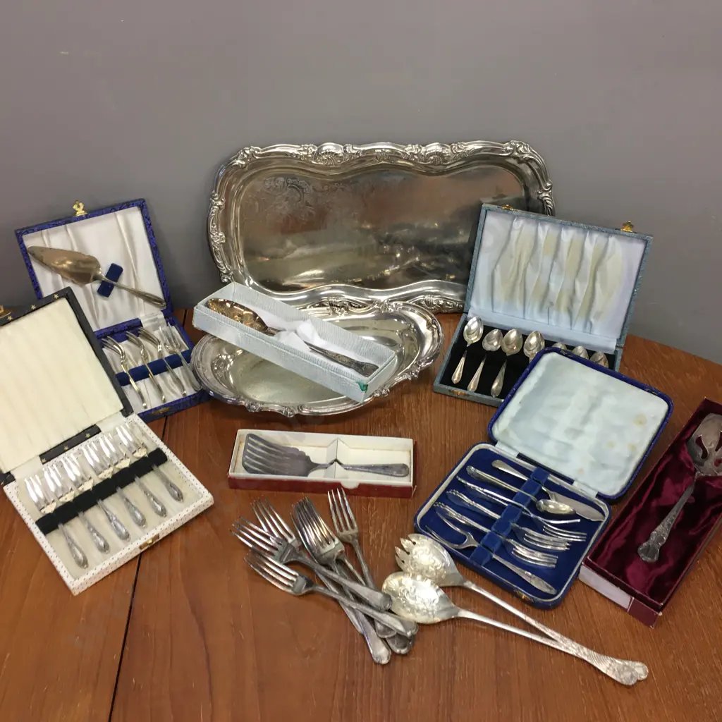 Large Selection Of Silver Ware Image 1++