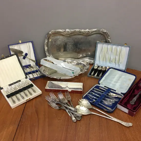 Large Selection Of Silver Ware