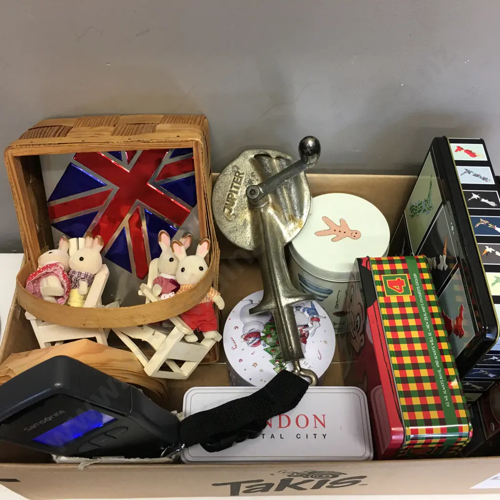 Vintage Jupiter Bean Slicer, Tins, Toys Etc Image 1++