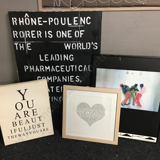 Lot of 4 Artworks