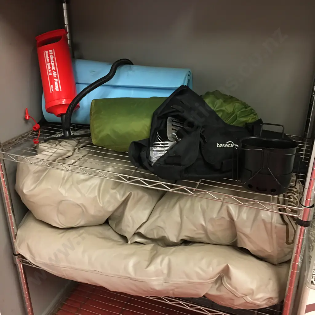 Coleman Air Mattress, Hand Pump, Web-Tex Warrior Cooking Unit, Kathmandu Lansan Light Tent, Cutlery Set Etc Image 1++