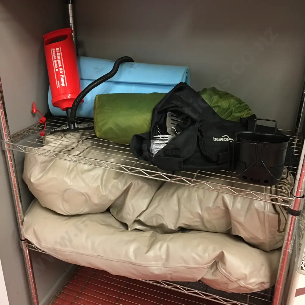 Coleman Air Mattress, Hand Pump, Web-Tex Warrior Cooking Unit, Kathmandu Lansan Light Tent, Cutlery Set Etc Image 1++